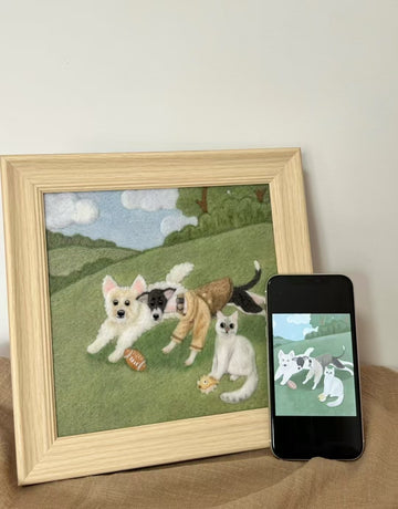 Woolly Pet 2D Pet Portrait